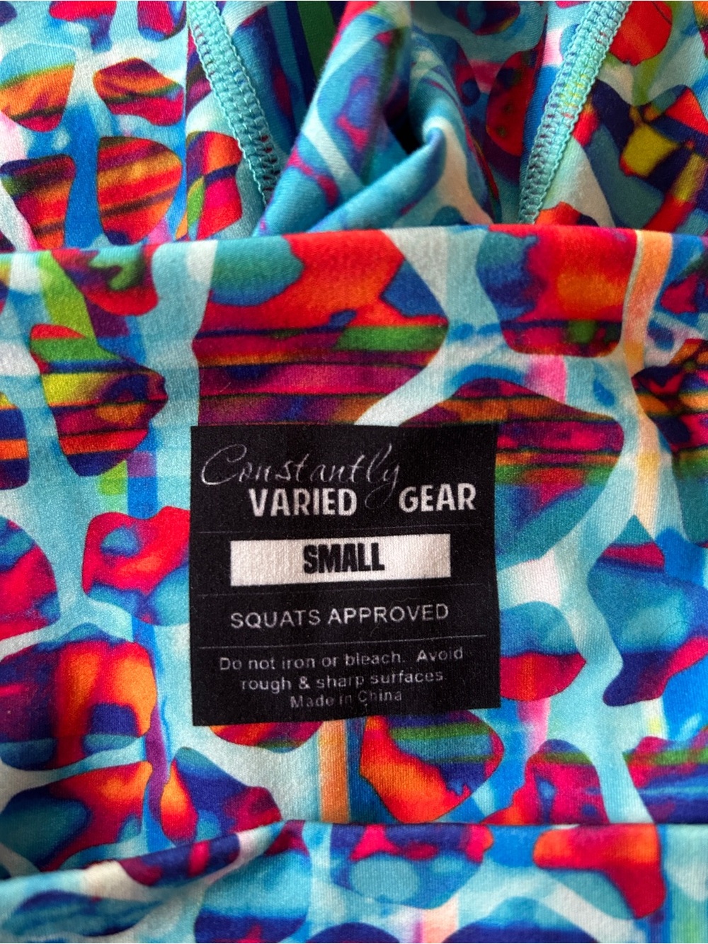 Constantly Varied Gear Women’s Bright Multi-Color Athletic Shorts - Picture 3 of 3